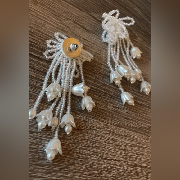 Flower earring drops - Picture 4 of 4